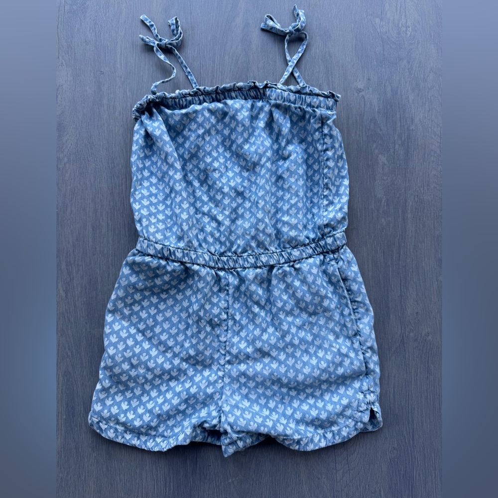 Vineyard Vines Blue Jumpsuit with white floral Print
